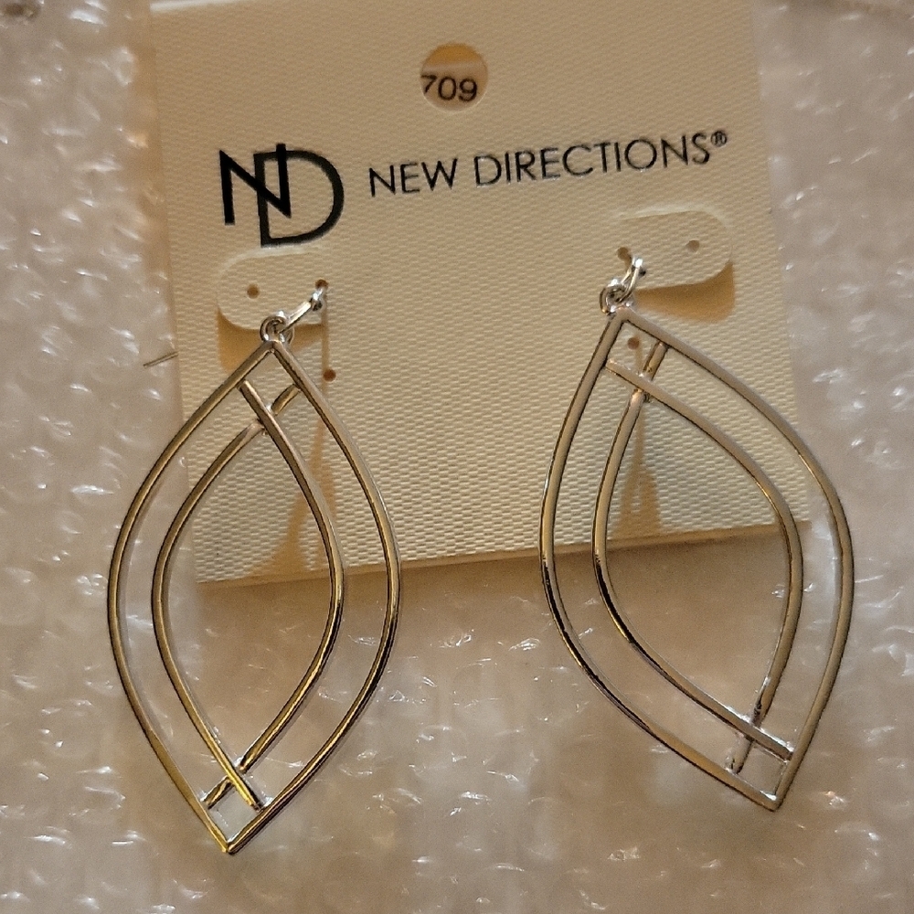 New Directions Silver Dangle Earrings